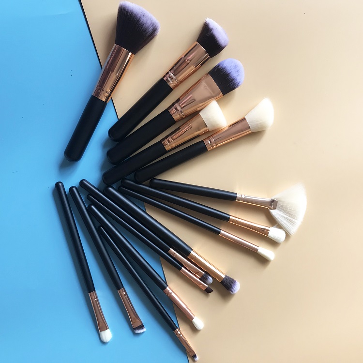 15pc makeup brush set