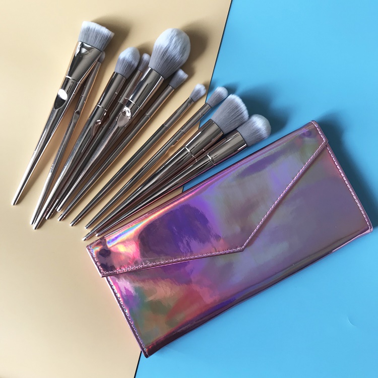 10 pc Makeup brush set